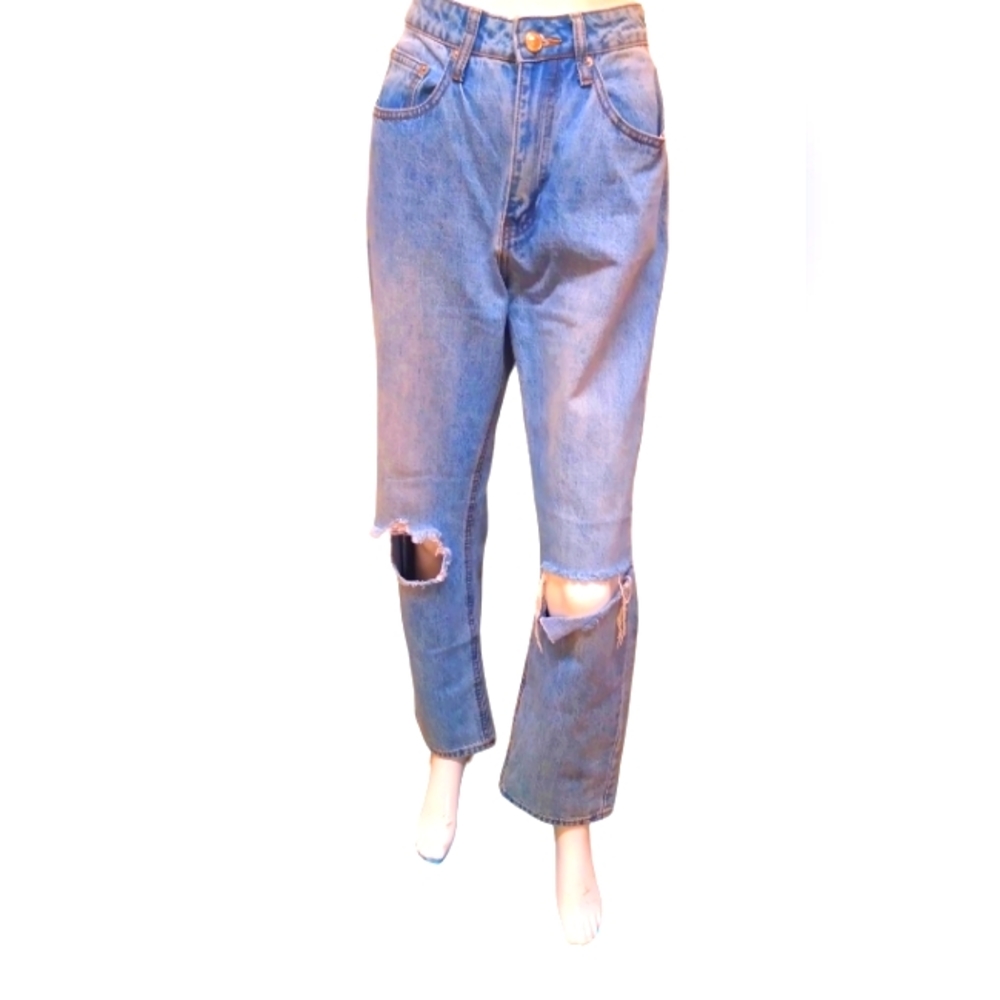 Princess Polly High Rise Distressed Women Jeans Size 4.